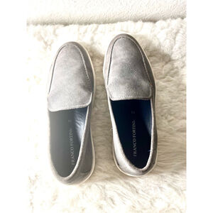 Franco Fortini Conner slip-on suede leather loafers in men size 10